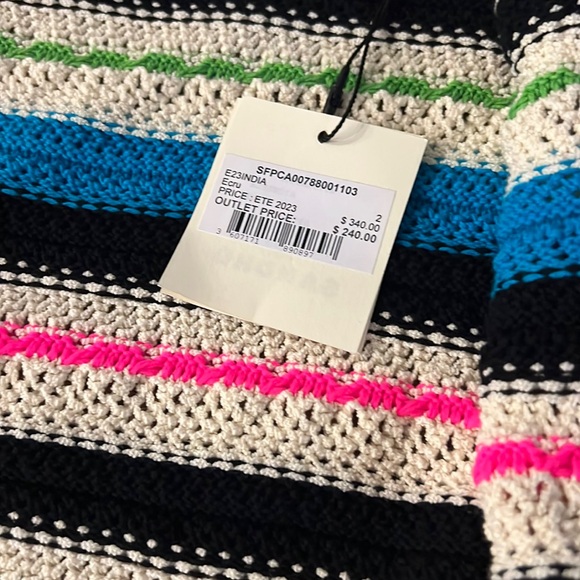 Sandro India Short Sleeve Collared Cardigan Sweater - Picture 4 of 8